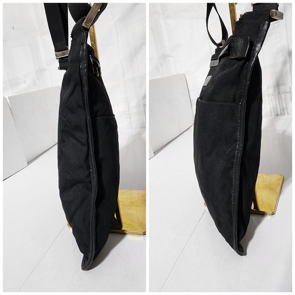 Gucci Black Denim Crossbody/Messenger Bag Black - Picture 8 of 15